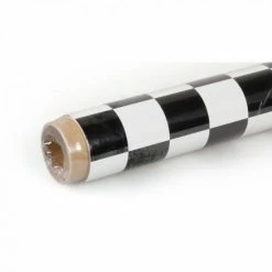 2Mtr Oracover Fun-3 Large Cheq.White/Black