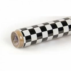 2Mtr Oracover Fun-4 Small Cheq.White/Black